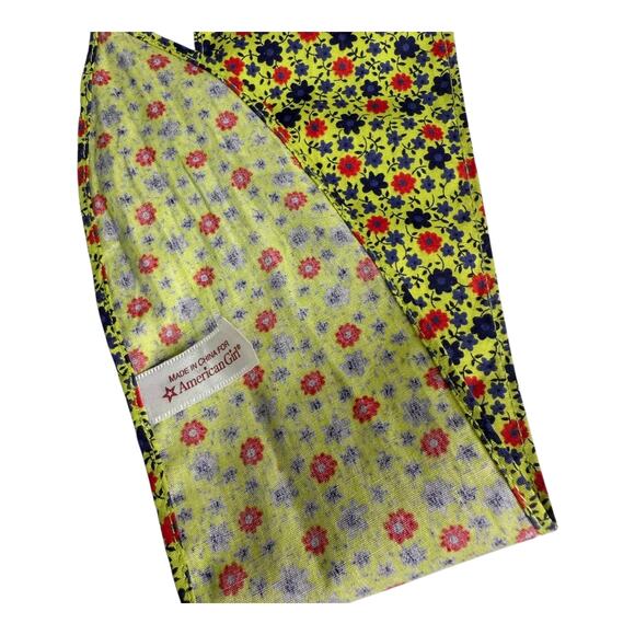 American Girl Doll Julie Bandana Patchwork Outfit Hair Accessory Floral Scarf - Picture 3 of 5